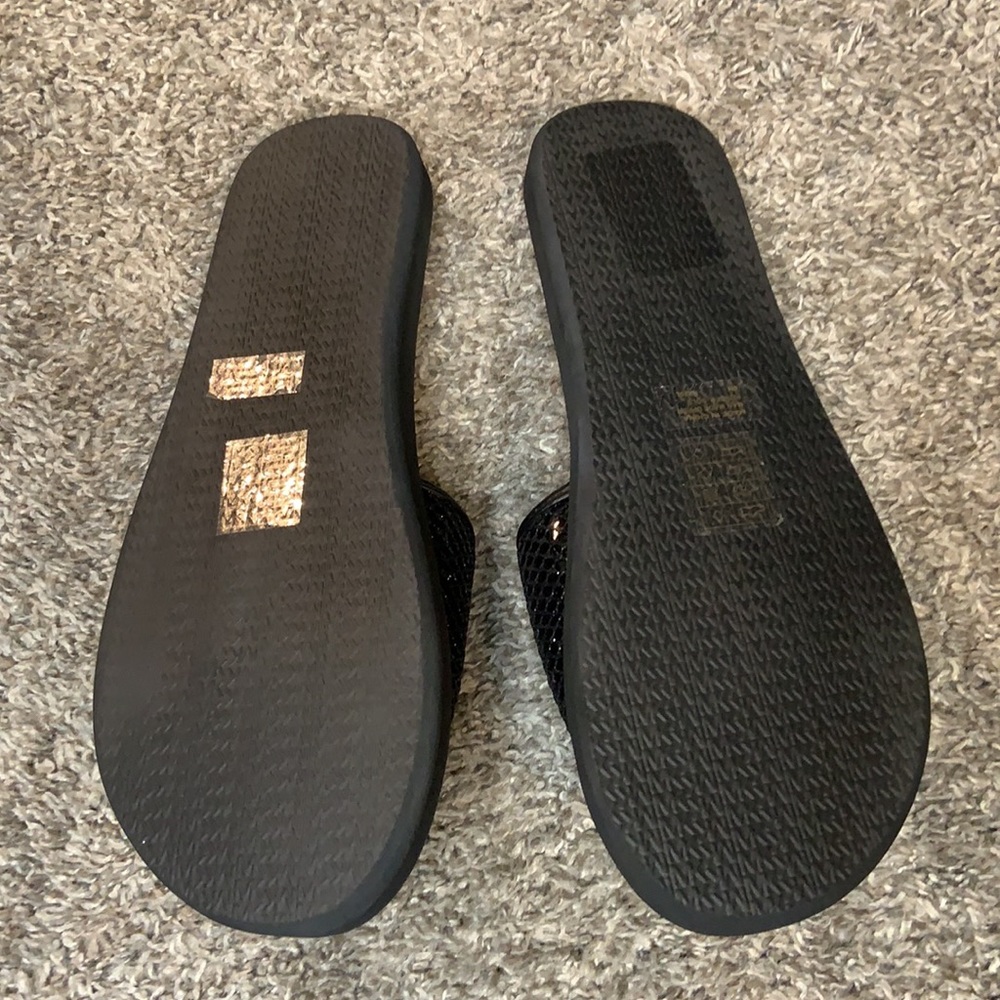 Michael Kors the MK Glitter Slides Black - Picture 9 of 10